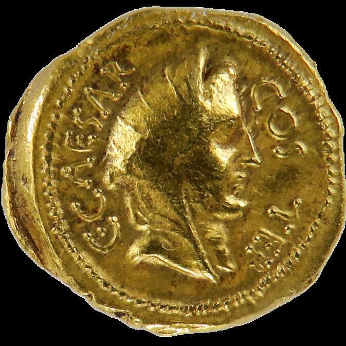 Gold Aureus of Julius Caesar