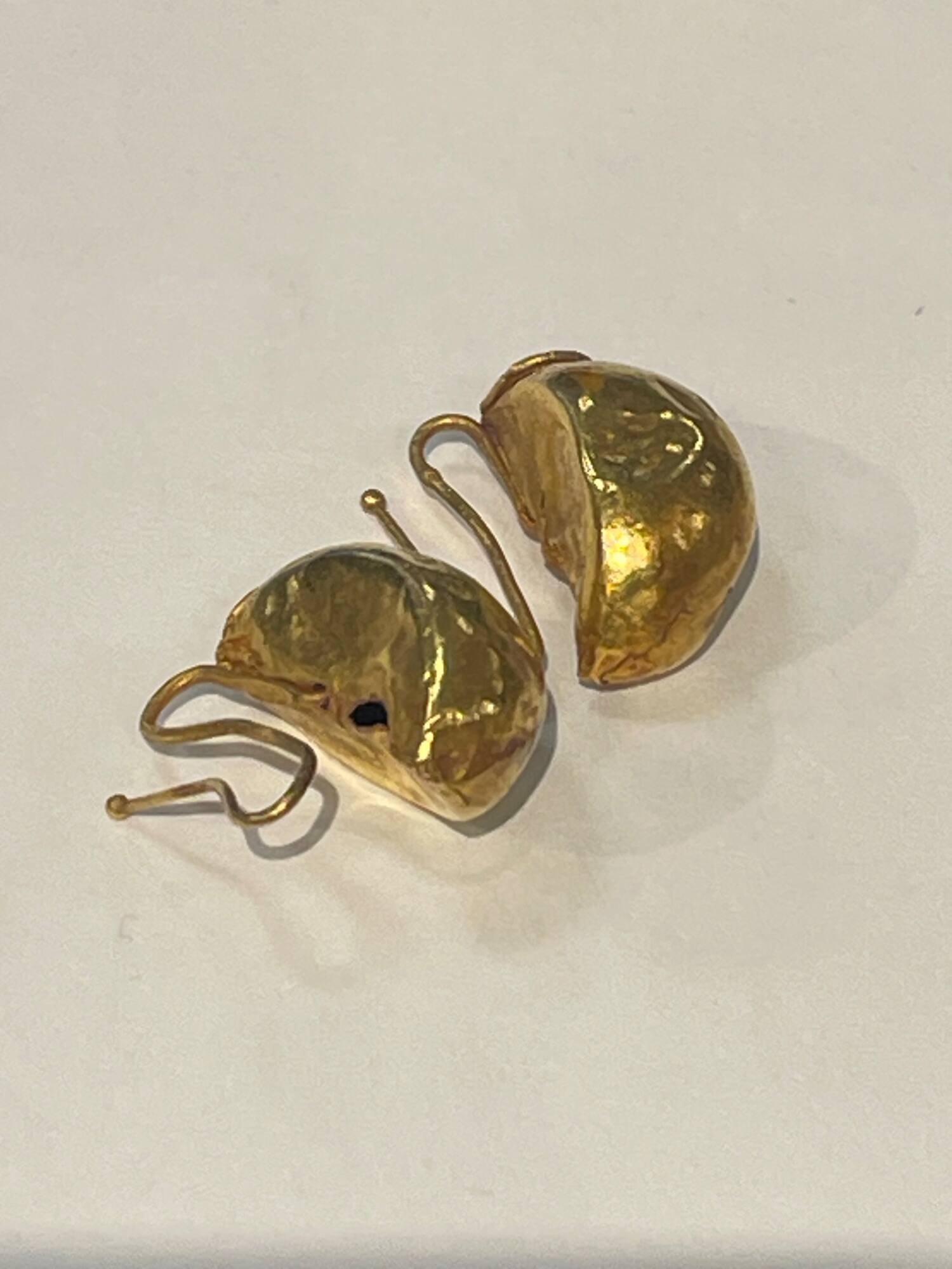 Gold earrings