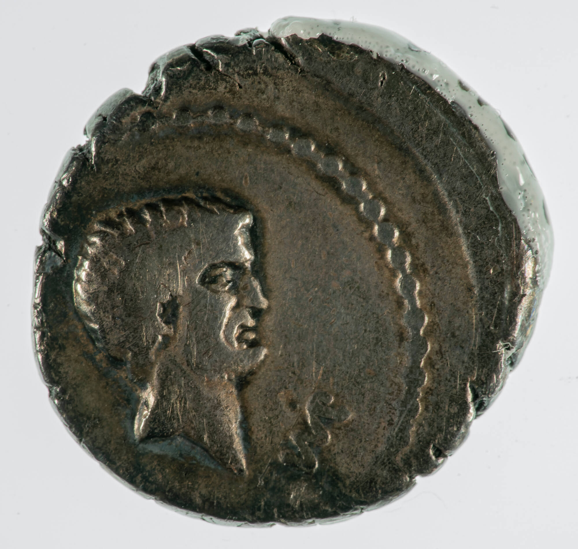 Silver Denarius of Mark Anthony